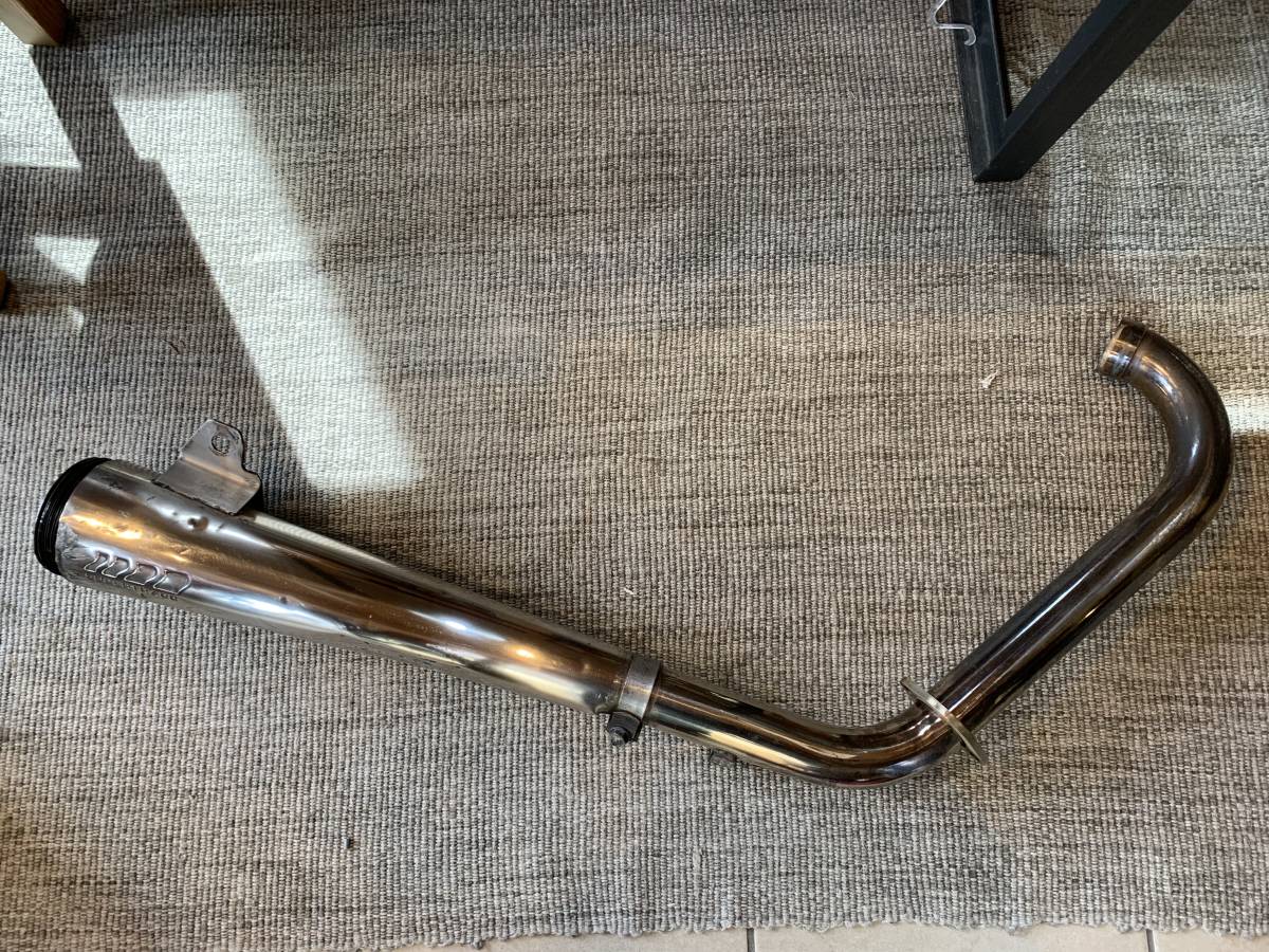 SR400 エキパイ ステンレス製 スーパートラップのジャンクおまけ付き 