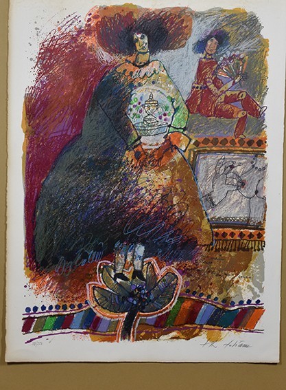 テオ・トビアス版画「作品」 リトグラフ ヤケ・シミ有