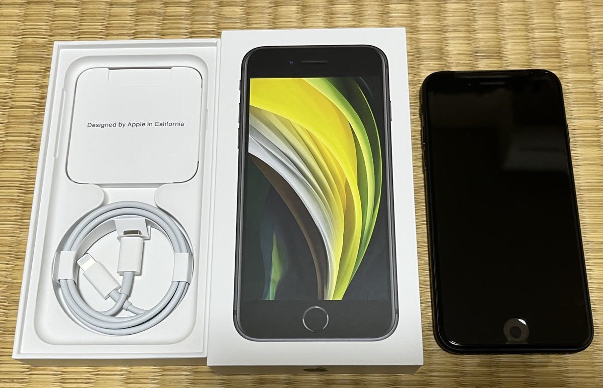 最安値，HOT ご新規さま不可 要説明欄熟読 ほぼ SIMフリー iPhone SE 第2世代 64GB MHGP3J/A ブラック iOS14.4.2 楽天モバイル版(iPhone)｜売買されたオークション情報、yahooの商品情報をアーカイブ公開 - オークファ iPhone