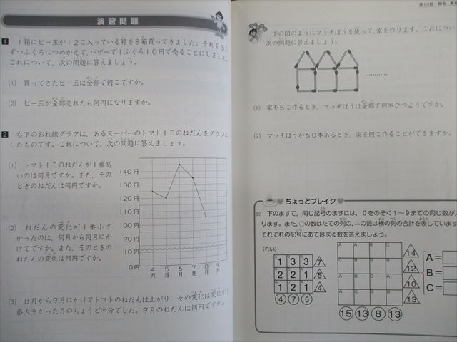 SF01-018 四谷大塚 小3 ジュニア予習シリーズ 演習問題集 国語/算数