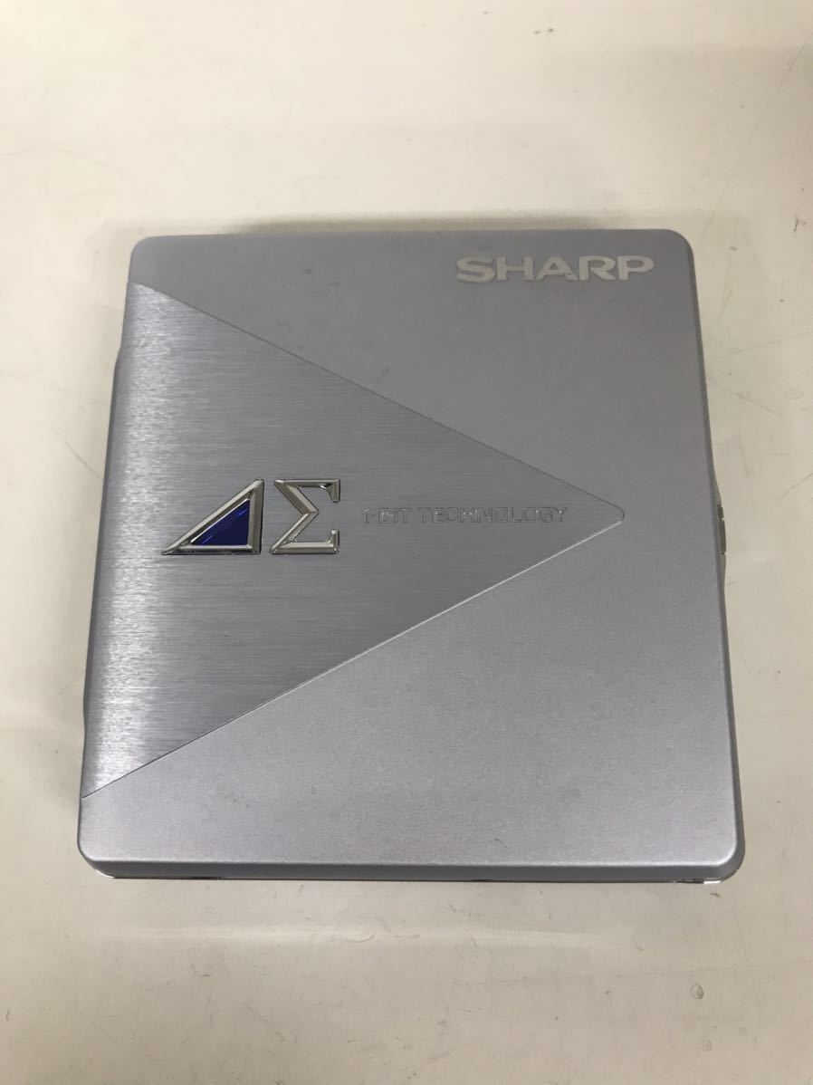 シャープ SHARP 1ビットポータブルMDプレーヤー MD-DS5 ブルー ミニ