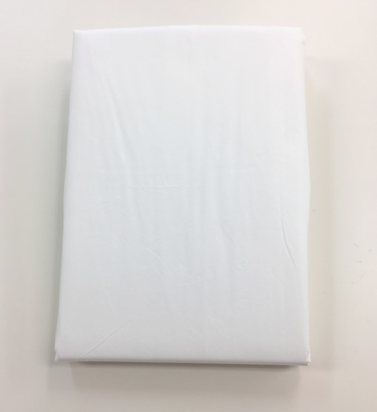 訳有　綿100％★ダニアレルゲンカット　フィルム加工で微細なアレルゲンまでカット　防ダニ　敷きカバー　シングル　ホワイト【3063】