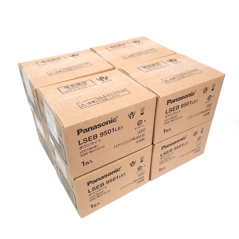  2GC Panasonic パナソニック LEDダウンライト 温白色 LSEB9501LE1 まとめて8個セット 天井埋込型 拡散タイプ 埋込穴&phi;100(ダウンライト)｜売買されたオークション情報、yahooの商品情報をアーカイブ ダウンライト