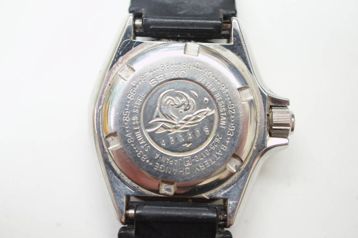 動作品◇ホワイト文字盤 SEIKO セイコー 150m ダイバー 2625-0170 