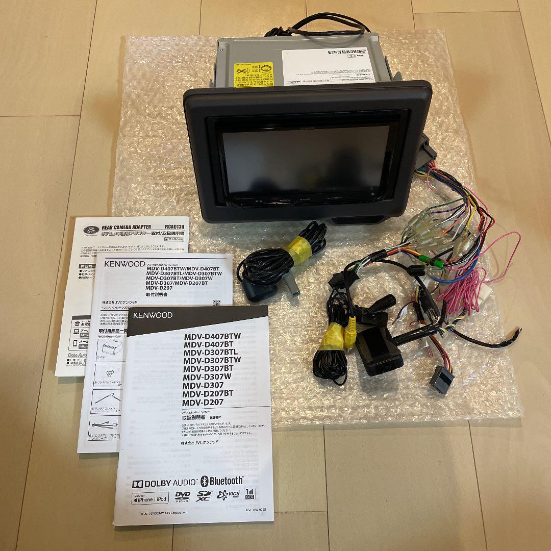 車 KENWOOD カーナビ MDV-D207BT 4言語切替可能
