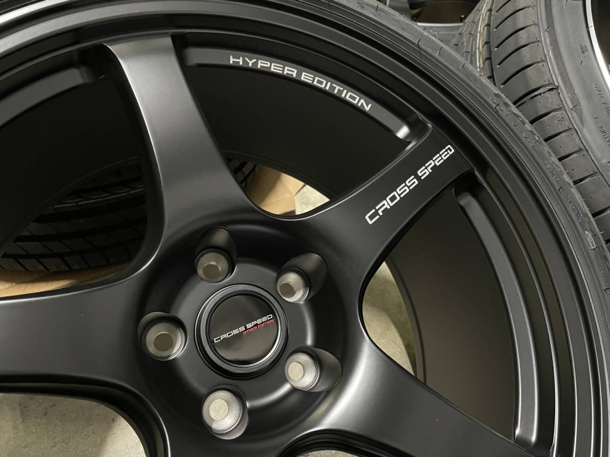 ☆スポーツカーサイズ☆18inch 8.5J +45 5H100 クロススピード CR5 225 