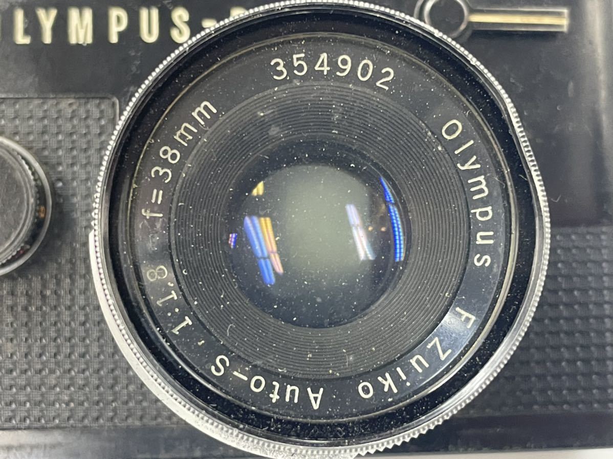 1円スタート OLYMPUS-PEN F オリンパス レンズ Olympus F. Zuiko Auto-S 1:1.8 f=38mm 一眼レフ フィルムカメラ 花文字レンズキャップ