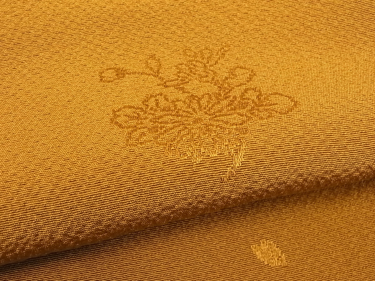 平和屋着物■世界的ファッションデザイナー　山本寛斎　kansaiブランド　色無地　狐色　逸品　km638 山本寛斎 kansai 世界的ファッションデザイナー 世界 着物 kansaiブランド