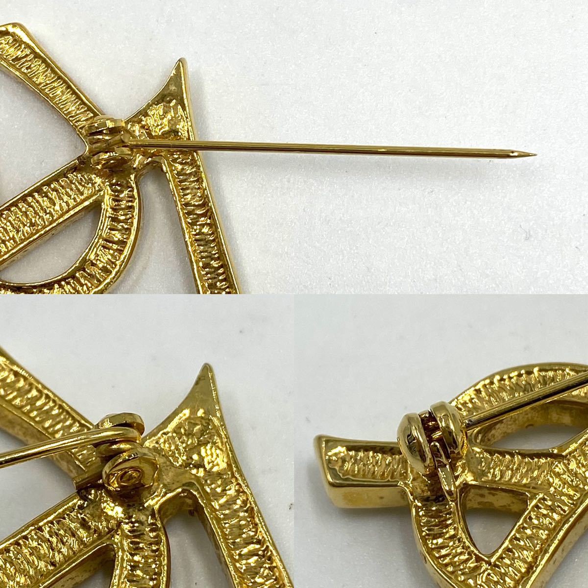 YVES SAINT LAURENT イブサンローラン YSL ブローチ ラインストーン ヴィンテージ アクセサリー P181 Saint SAINT | イヴ・サンローラン「氷の世界」着想の23年クリスマスコスメ ザ Laurent（イヴ・サンローラン）のクリスマス限定