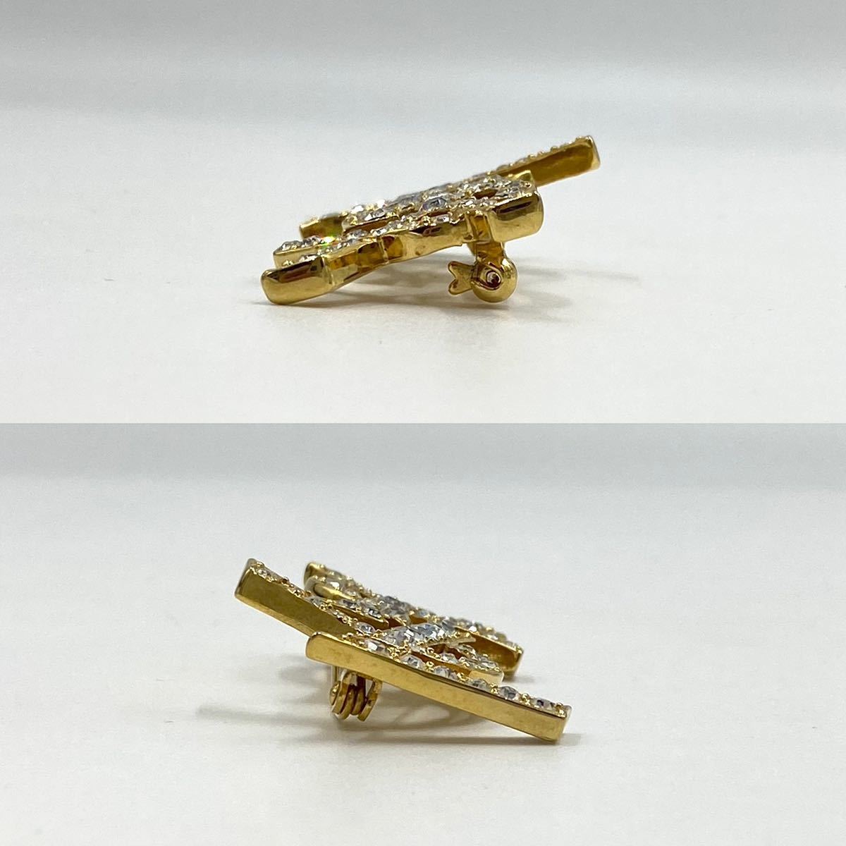 YVES SAINT LAURENT イブサンローラン YSL ブローチ ラインストーン ヴィンテージ アクセサリー P181 Saint SAINT | イヴ・サンローラン「氷の世界」着想の23年クリスマスコスメ ザ Laurent（イヴ・サンローラン）のクリスマス限定