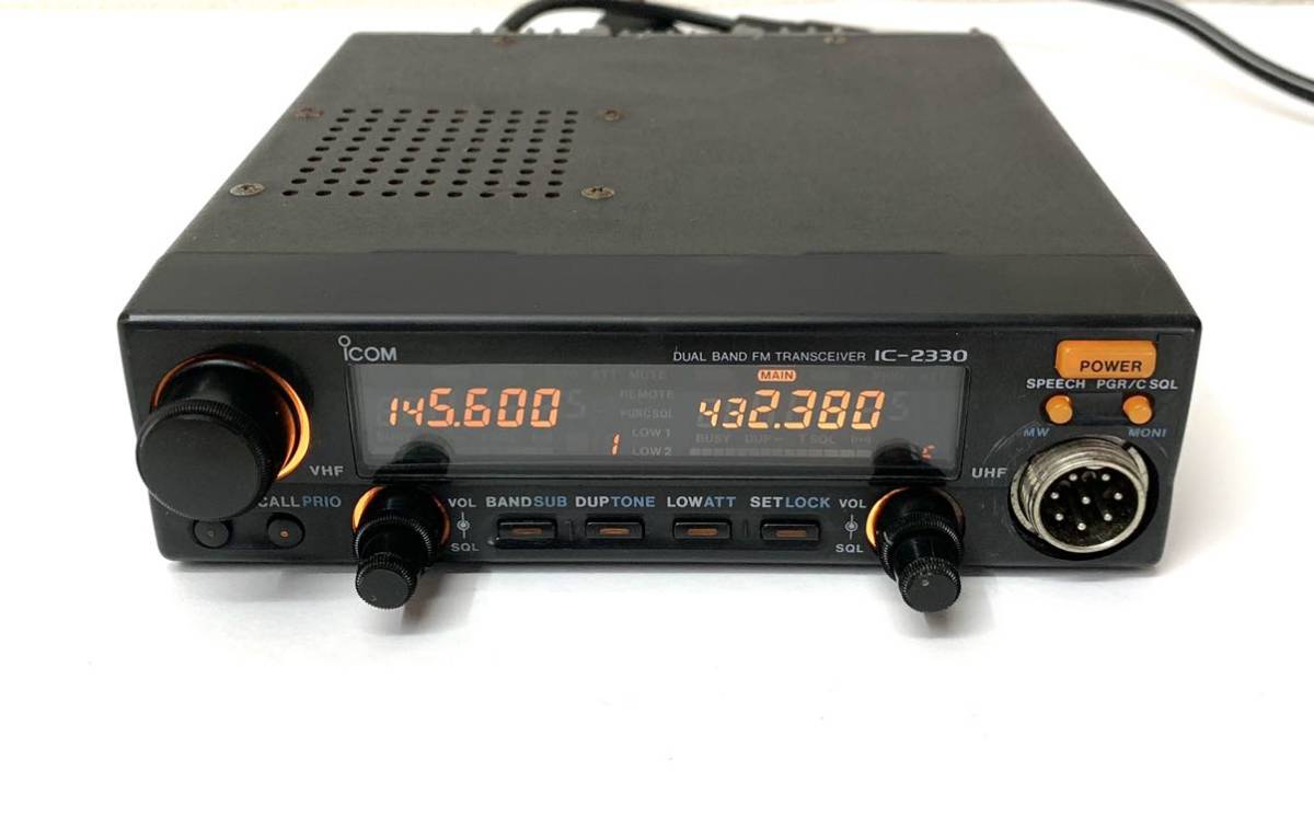 iCOMアイコム[デュアルバンドFMトランシーバー IC-2330] 通電OK 現状