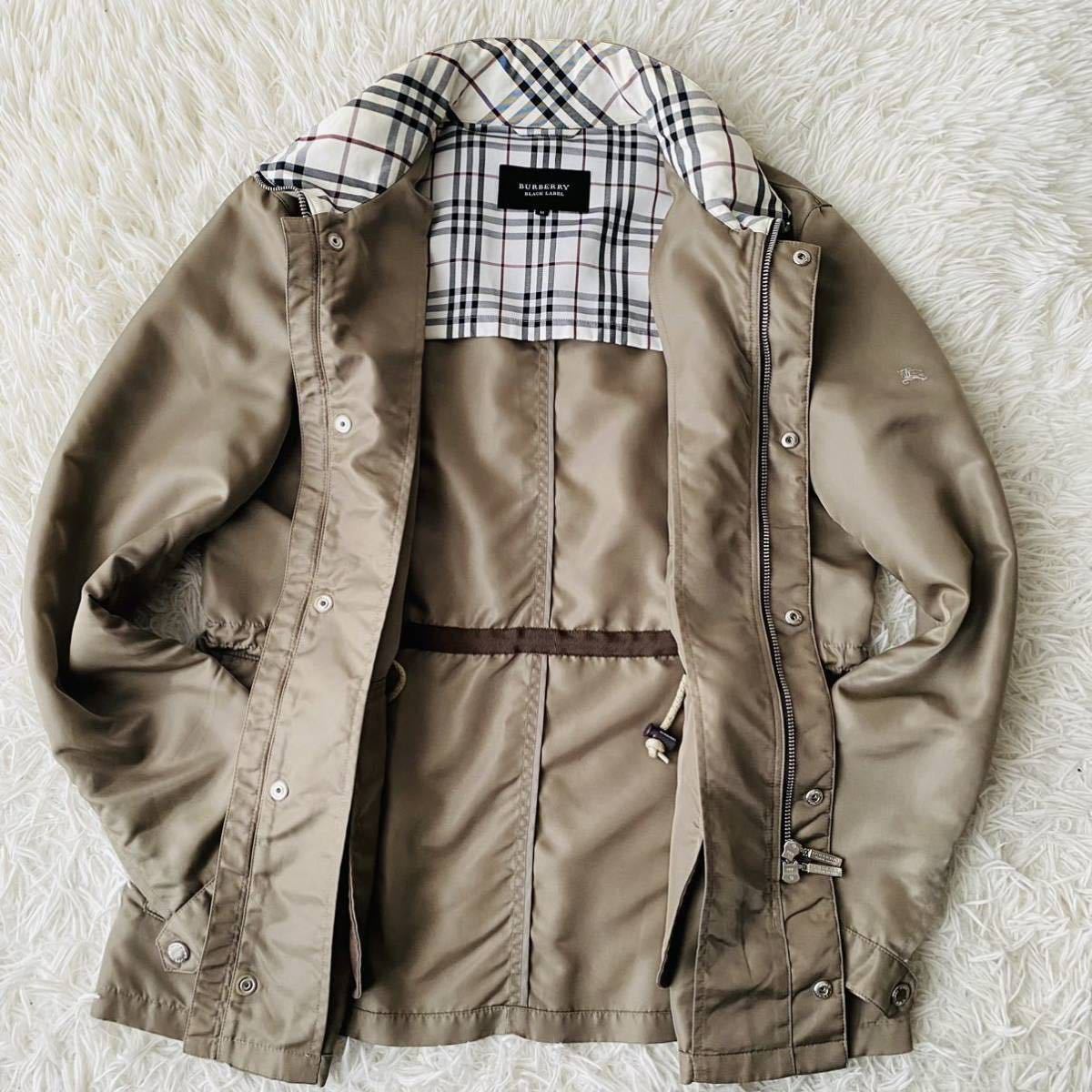 1円○極美品○BURBERRY BLACKLABEL【男の色気】2way マウンテン