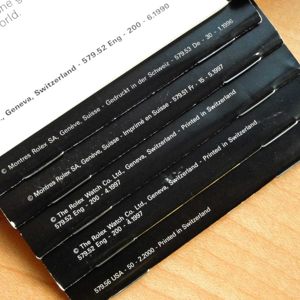 ロレックス 冊子 セット DATEJUST YOUR ROLEX OYSTER 取扱説明書 他
