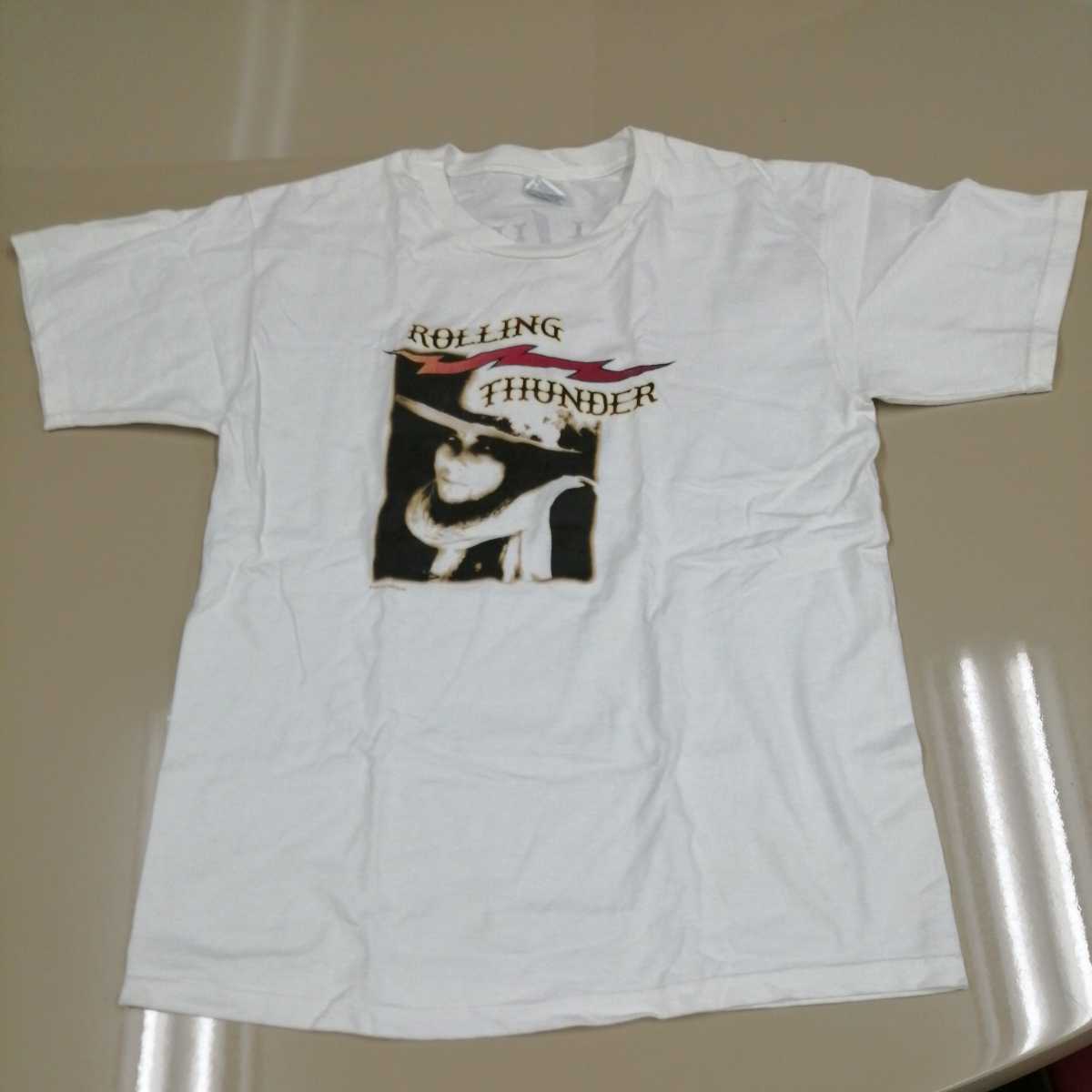 【大得価，SALE】 B03 バンドTシャツ ボブディラン 白 ローリングサンダー ヴィンテージ(Tシャツ)｜売買されたオークション情報、yahooの商品情報をアーカイブ公開 - オークファン Tシャツ