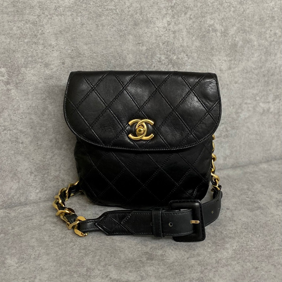 1円 美品 CHANEL シャネル ヴィンテージ ココマーク ビコローレ 