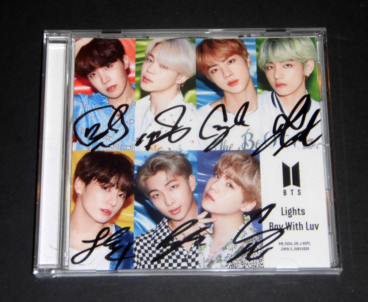 防弾少年団BTS JIN サイン入り写真 Boy With Luv