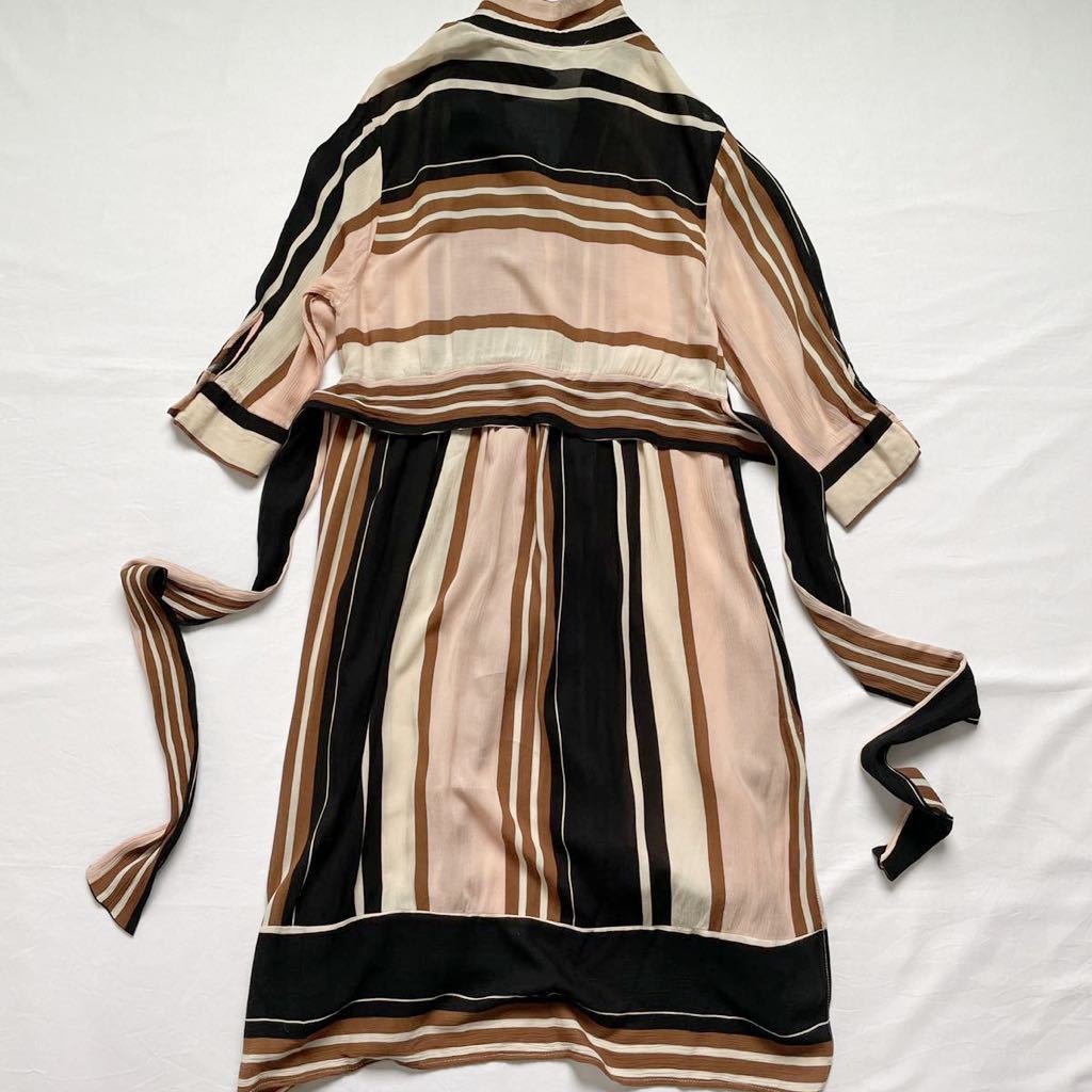 Zara 春大人お洒落スタイル シワ加工 マルチカラーストライプ ロングチュニックワンピース サイズm ザラ ワンピース 売買されたオークション情報 Yahooの商品情報をアーカイブ公開 オークファン Aucfan Com