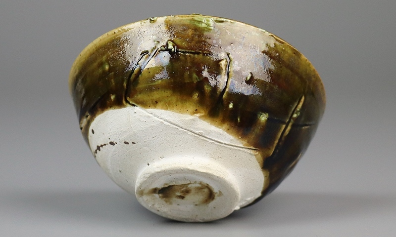 鯉江良二】秀逸作 オリベ茶碗 共箱 保証