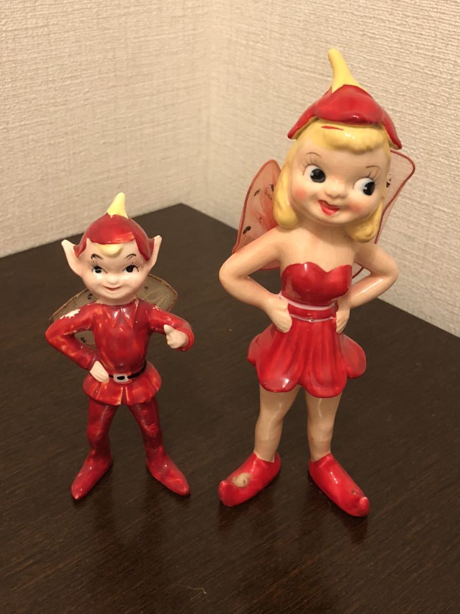 ビンテージ50s 妖精 天使 エルフ ピクシー キューピー ミッド
