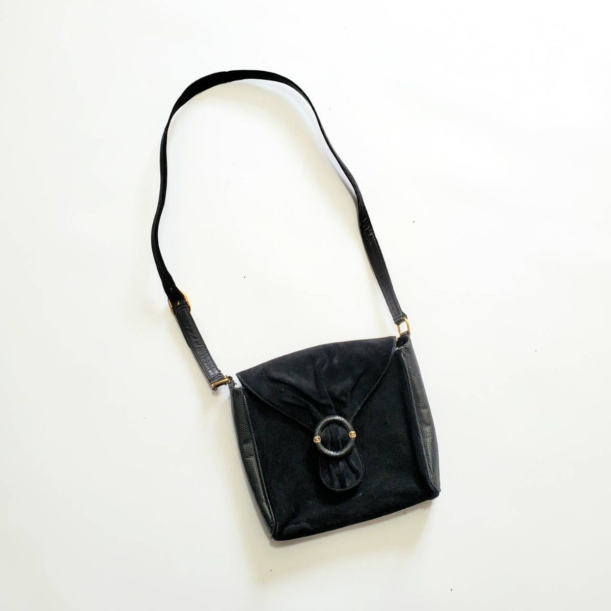 クレスト OLD GUCCI Gucci紋章（ゴールドクレスト）について｜Vintage Shop レザー OLD GUCCI 希少　オールドグッチ　ゴールドクレスト　レア　チャーム　ショルダーバッグ　ブラック