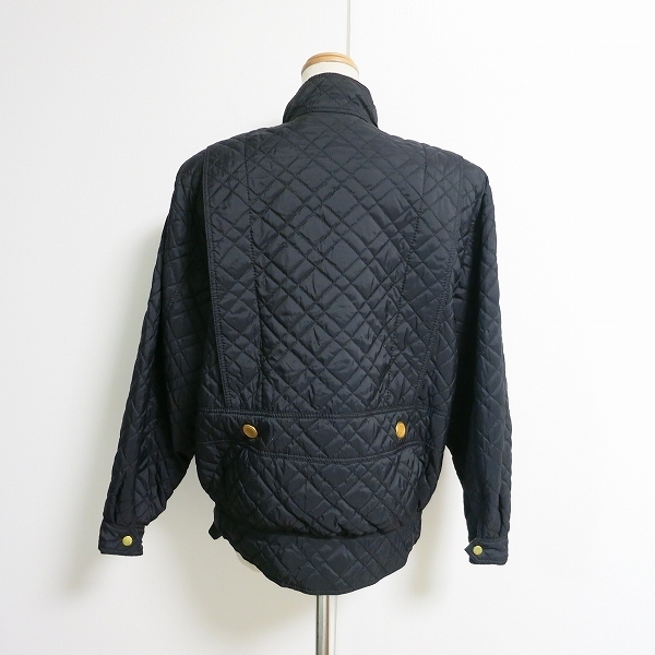 wnc GKITALIYA 伊太利屋 ブルゾン 9 黒 ジップアップ キルティング