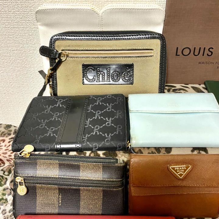 1円　豪華格安　美品多し　GUCCI Chloe PRADAなど　ブランド財布、ポーチ、カードケース大量セット グッチ GUCCI 1円スタート by EU Cools
