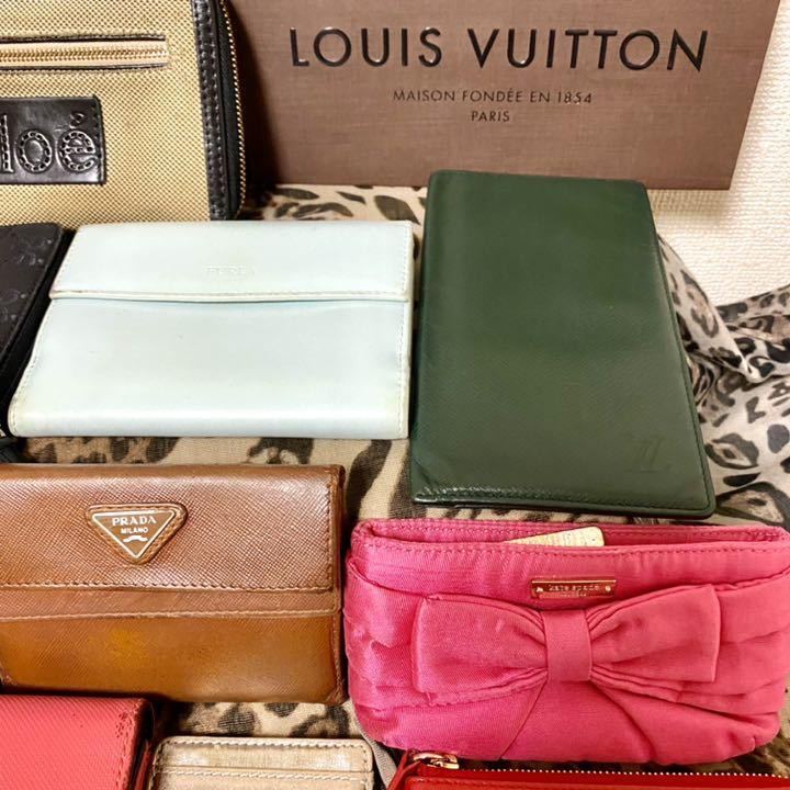 1円　豪華格安　美品多し　GUCCI Chloe PRADAなど　ブランド財布、ポーチ、カードケース大量セット グッチ GUCCI 1円スタート by EU Cools