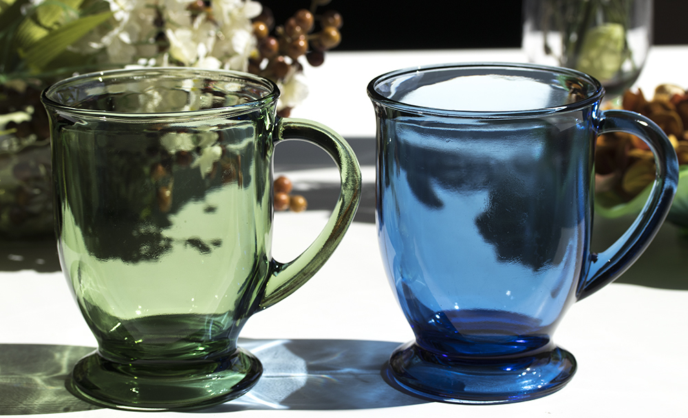 美品！ アンカーホッキング カフェマグ ブルー グリーン 2個セット 