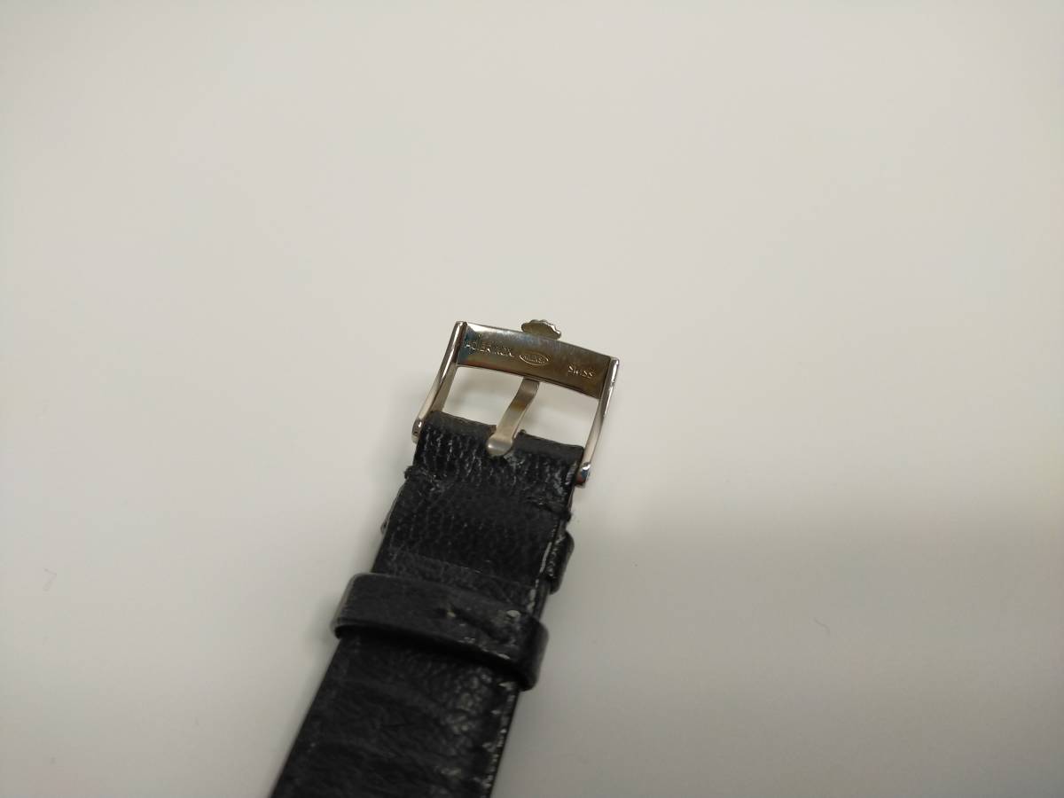 D:ROLEX/ロレックス 純正19mm カーフ革ベルト SS尾錠 黒・レザーベルト