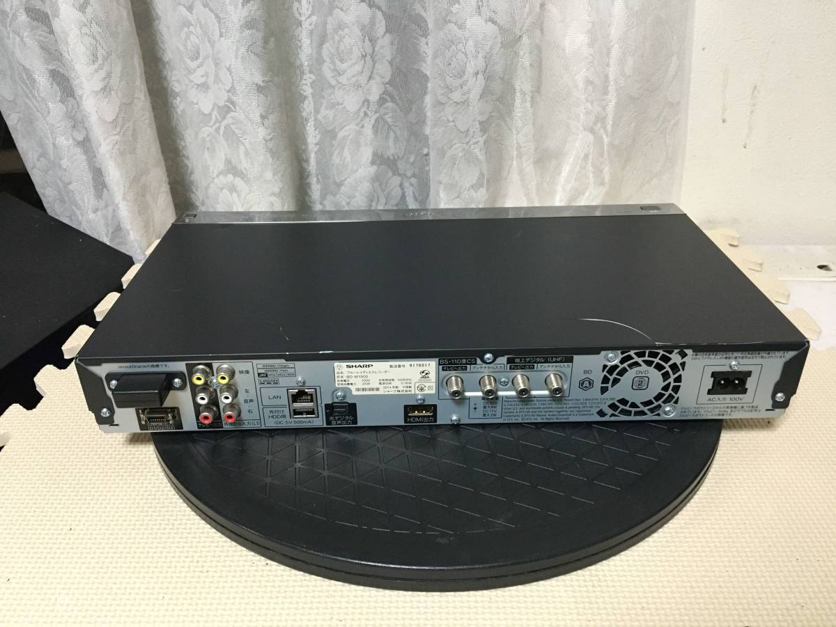7112 シャープ/SHARP/AQUOS☆HDD/BDレコーダー☆BD-W1500 全国送料無料