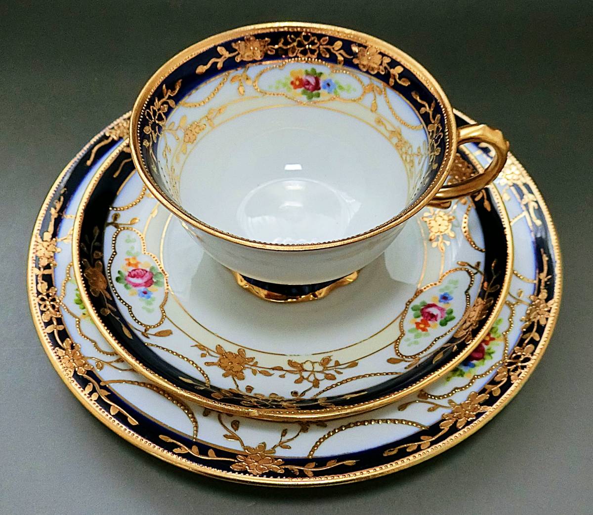 オールドノリタケ 金盛上 銘品 | メイプル 26.8cm 菊花紋 初期オールド