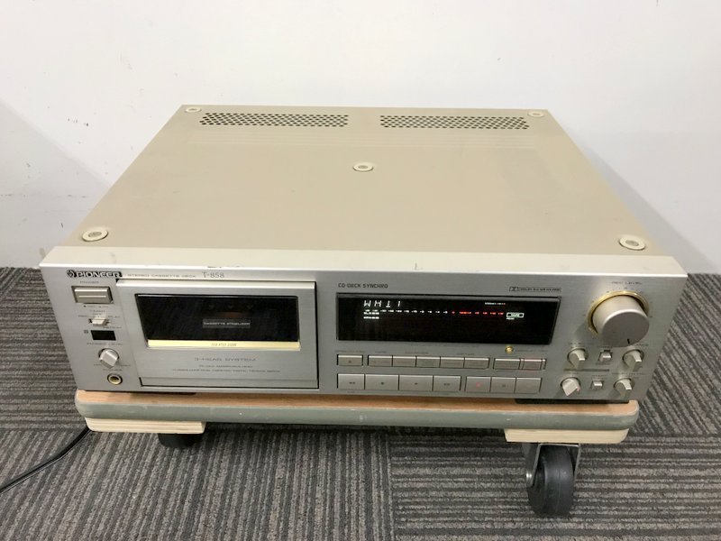 ジャンク品】PIONEER T-858 カセットデッキ パイオニア S0151 T-858