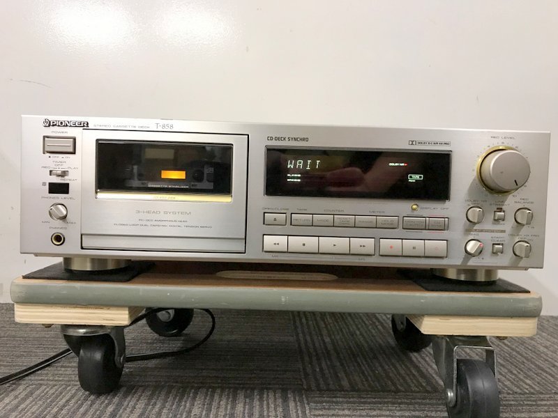 ジャンク品】PIONEER T-858 カセットデッキ パイオニア S0151 T-858
