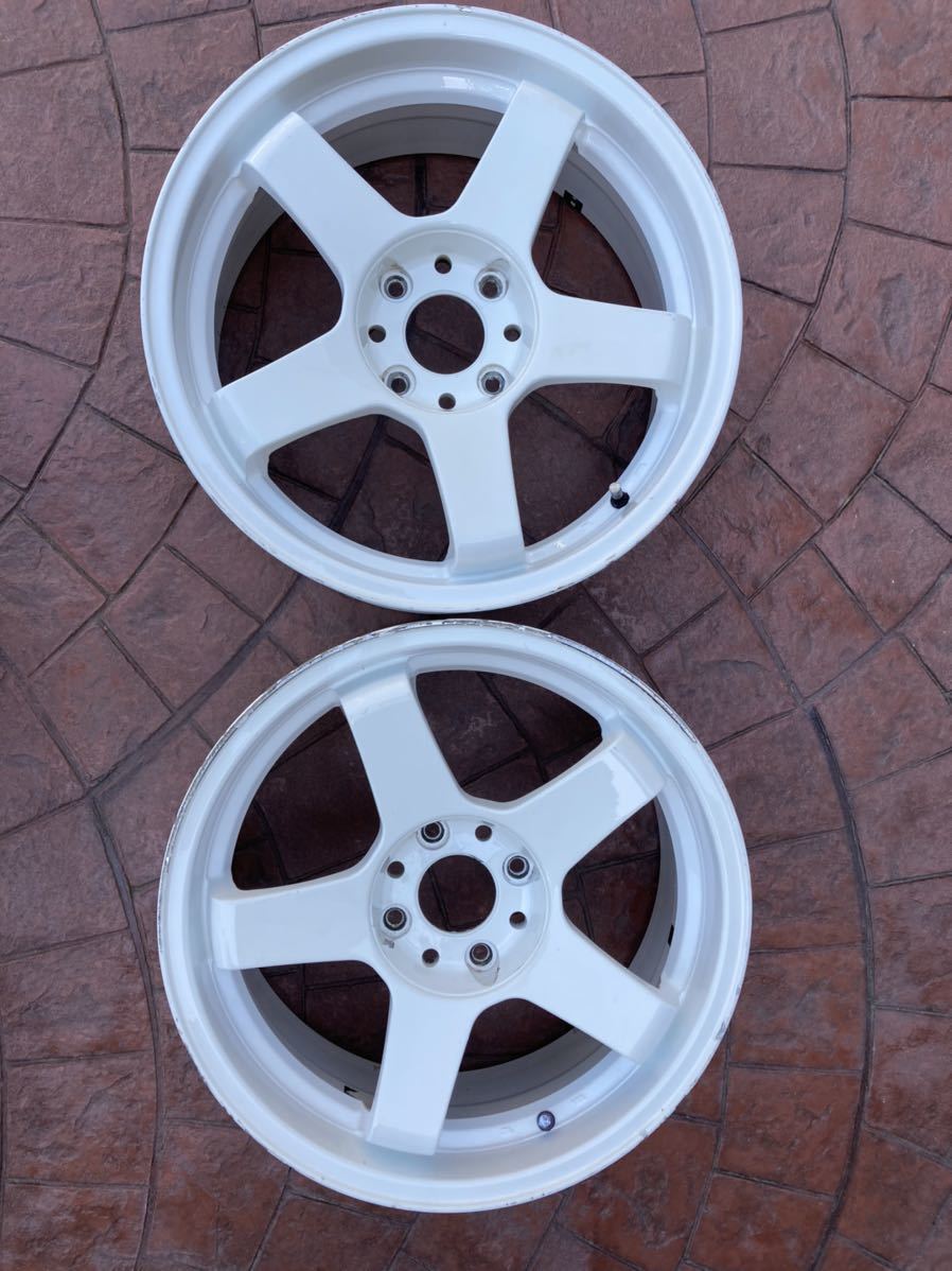今日最終値下　17インチ アルミホイール 5本スポーク　114.3 引き取り M2販売？5本スポーク 17インチ114.3 4H +25(社外品)｜売買された