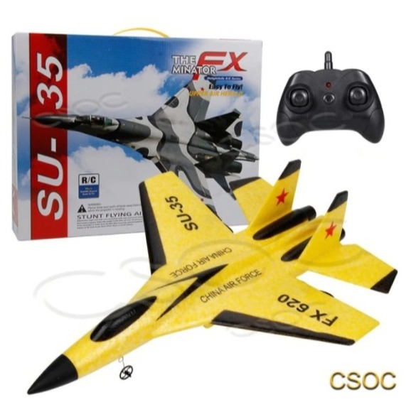 SU-35 RC 2.4G グライダー FX-820 2CH リモコン戦闘機固定翼 2.4 固定翼飛行機 Rc グライダー電動飛行機 - EPP フォーム リモコン飛行機 バッテリー