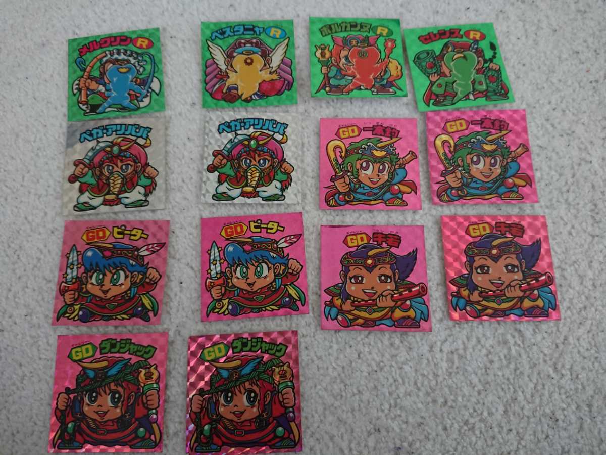 ビックリマンシールヘッド 第22弾 GO一本釣 ぺがアリババなど14枚 