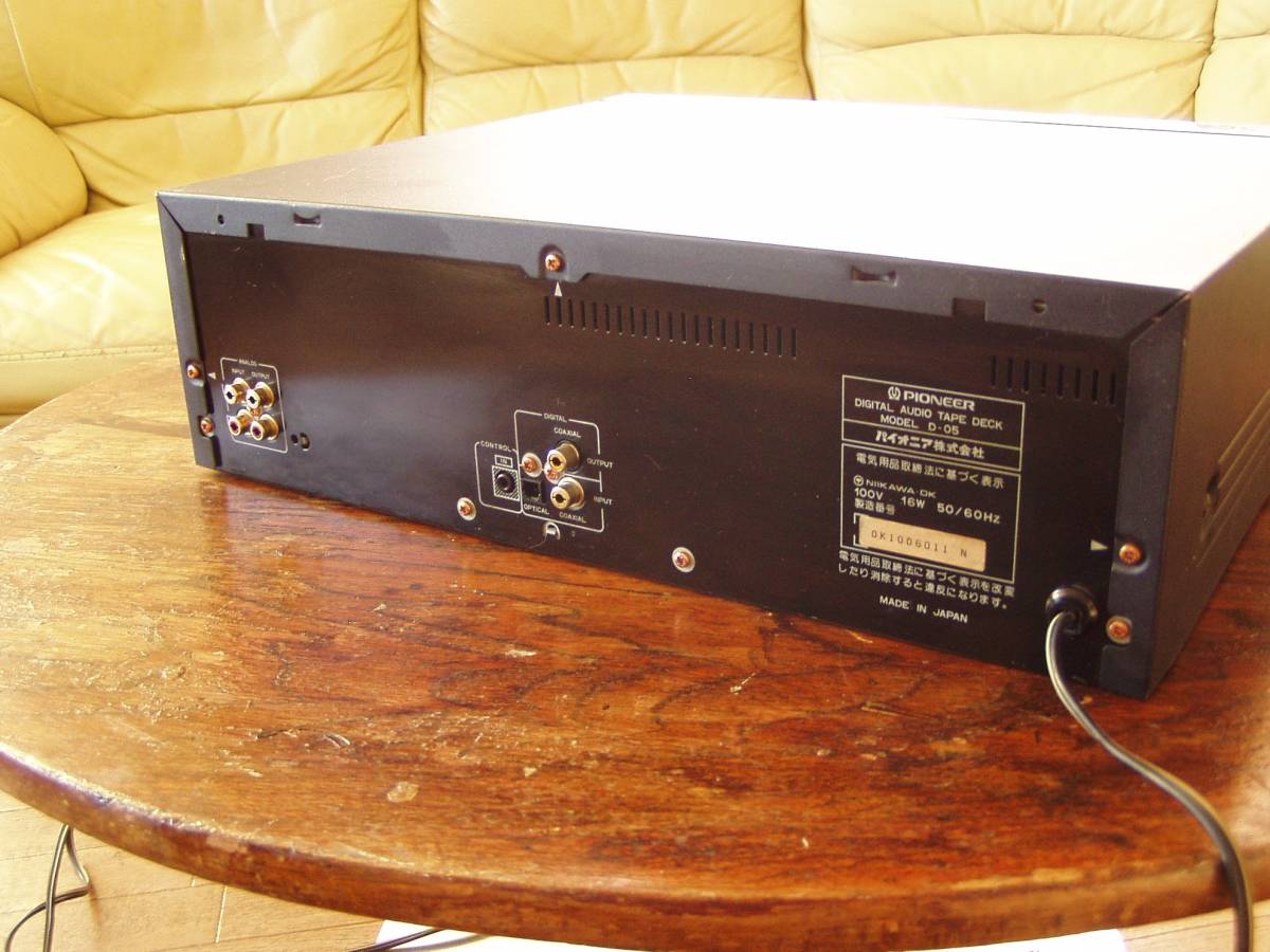 D-05 Pioneer パイオニア Audio Tape DAT Digital | DATデッキ 動作品