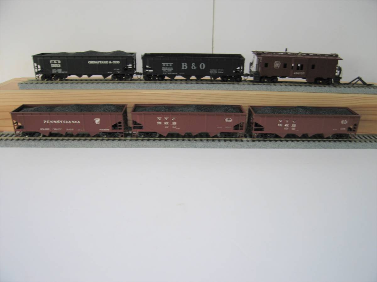 混合貨車列車 -アメリカ(鉄道模型)の中古品 石炭 HO アメリカ型 