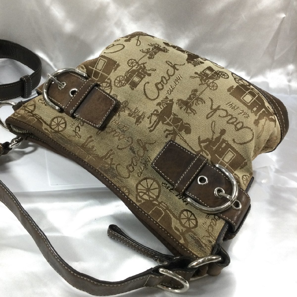 コーチ ショルダーバッグ ブラウン 馬車 新品 COACH コーチ ショルダー 