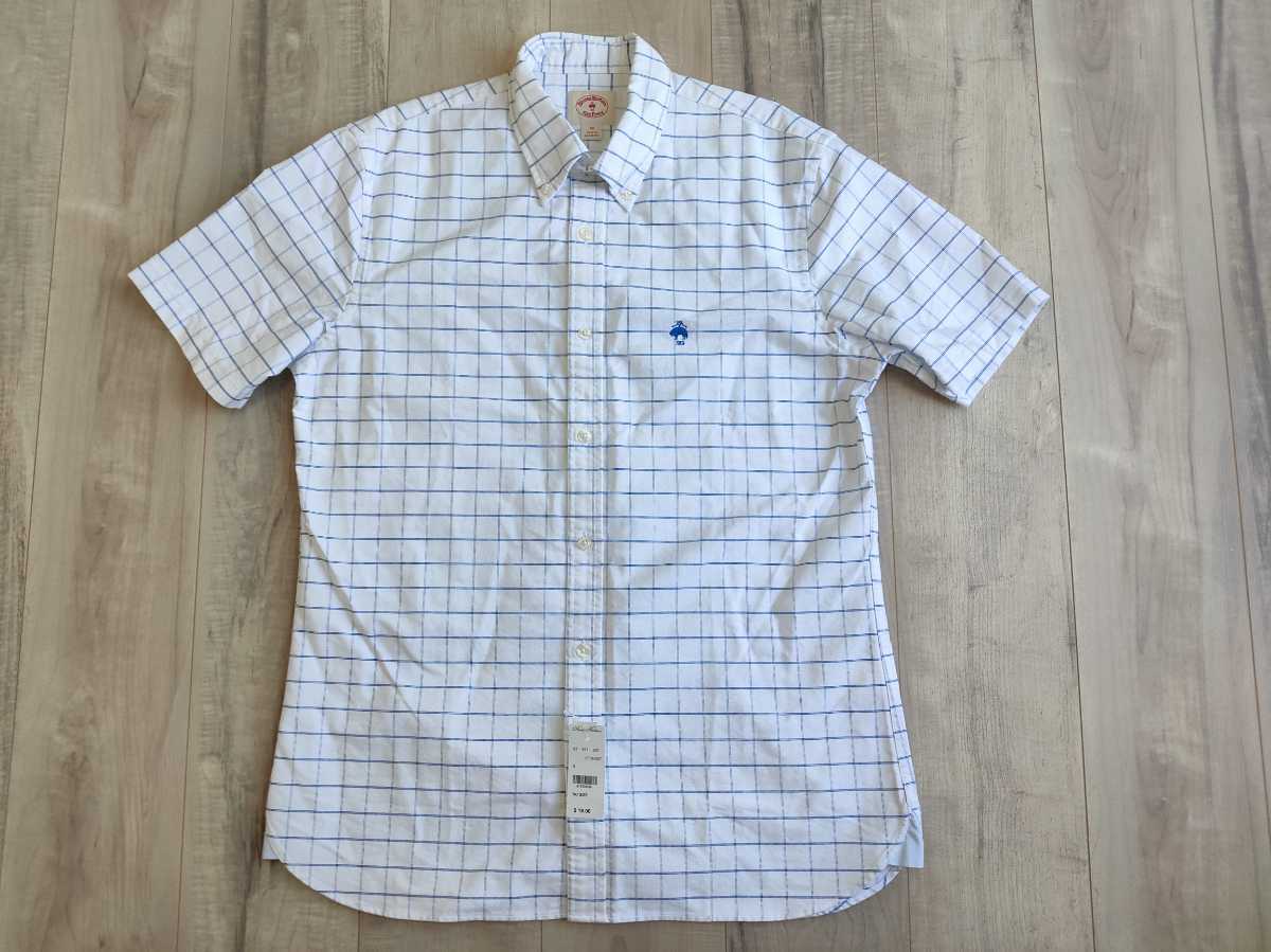 【セール，本物保証】 M ブルックスブラザーズ BROOKS BROTHERS オックスフォード ボタンダウンシャツ 白 青 半袖 ボタンダウン BD(半袖シャツ)｜売買されたオークション情報、yahooの商品情報をアーカイブ公開 - オーク 男性用
