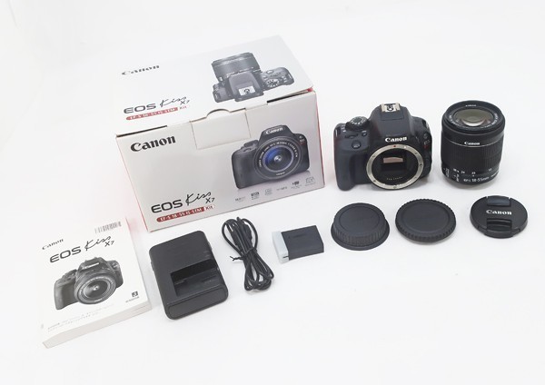 ◇【Canon キヤノン】EOS KISS X7 EF-S18-55 IS STM レンズキット デジタル一眼カメラ EOS Kiss X7 ◇ レンズセット Reflex