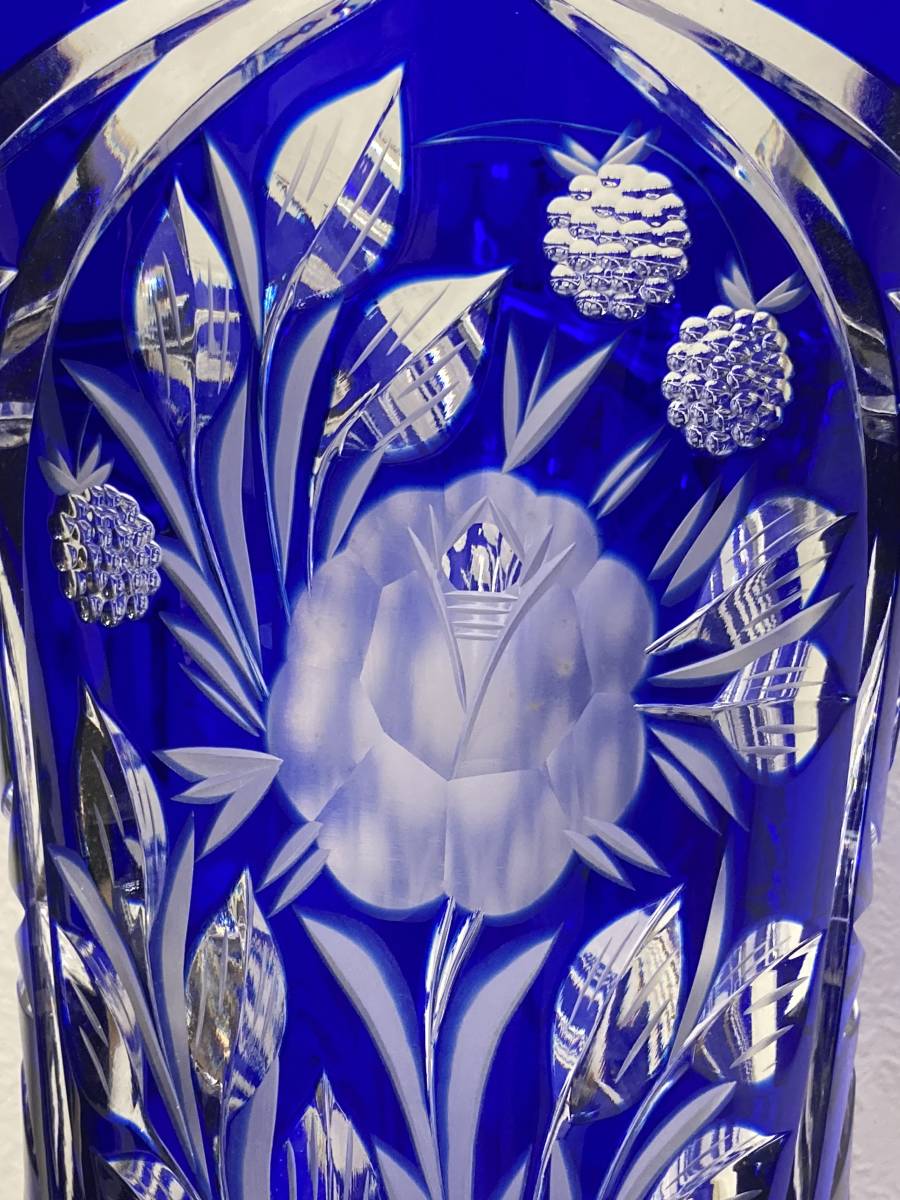 ドレスデンクリスタル 大型花瓶 CRYSTAL フラワーベース クリスタル