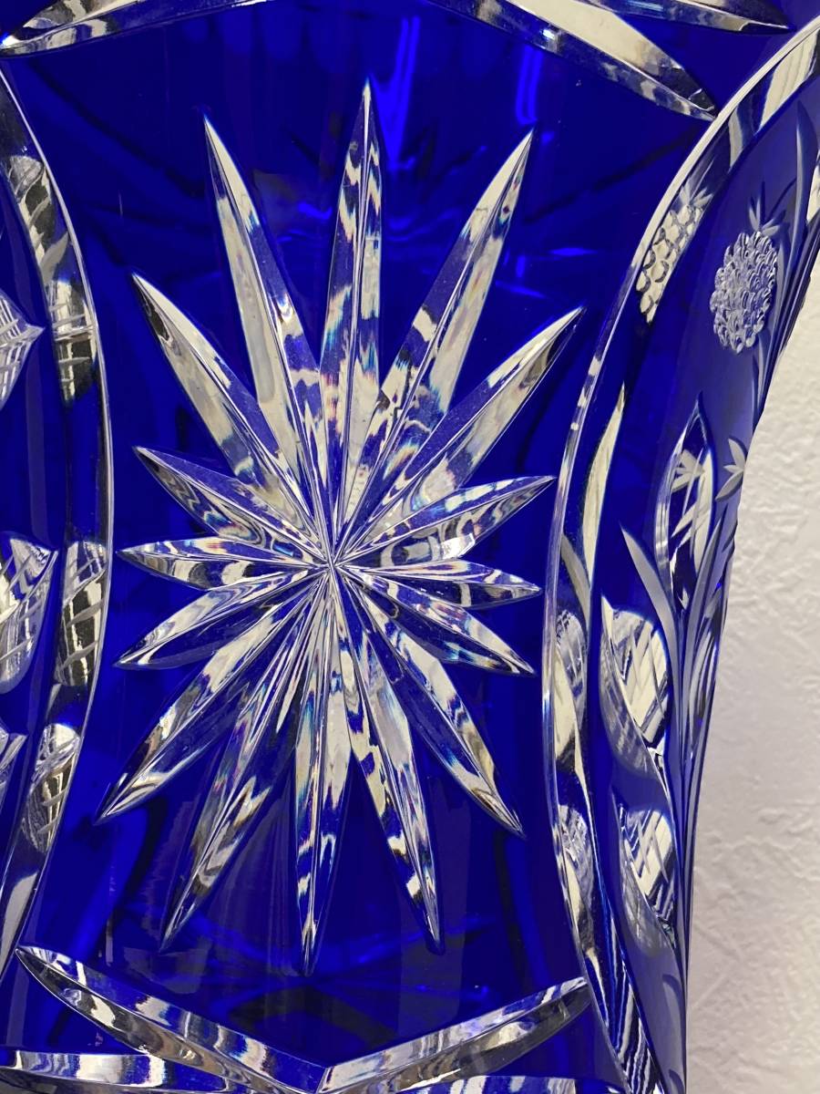 ドレスデンクリスタル 大型花瓶 CRYSTAL フラワーベース クリスタル