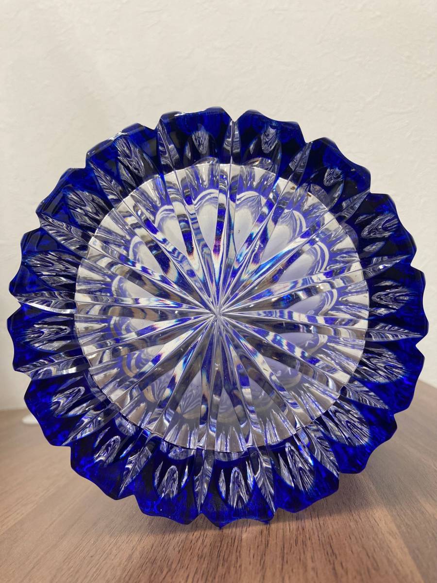 ドレスデンクリスタル 大型花瓶 CRYSTAL フラワーベース クリスタル