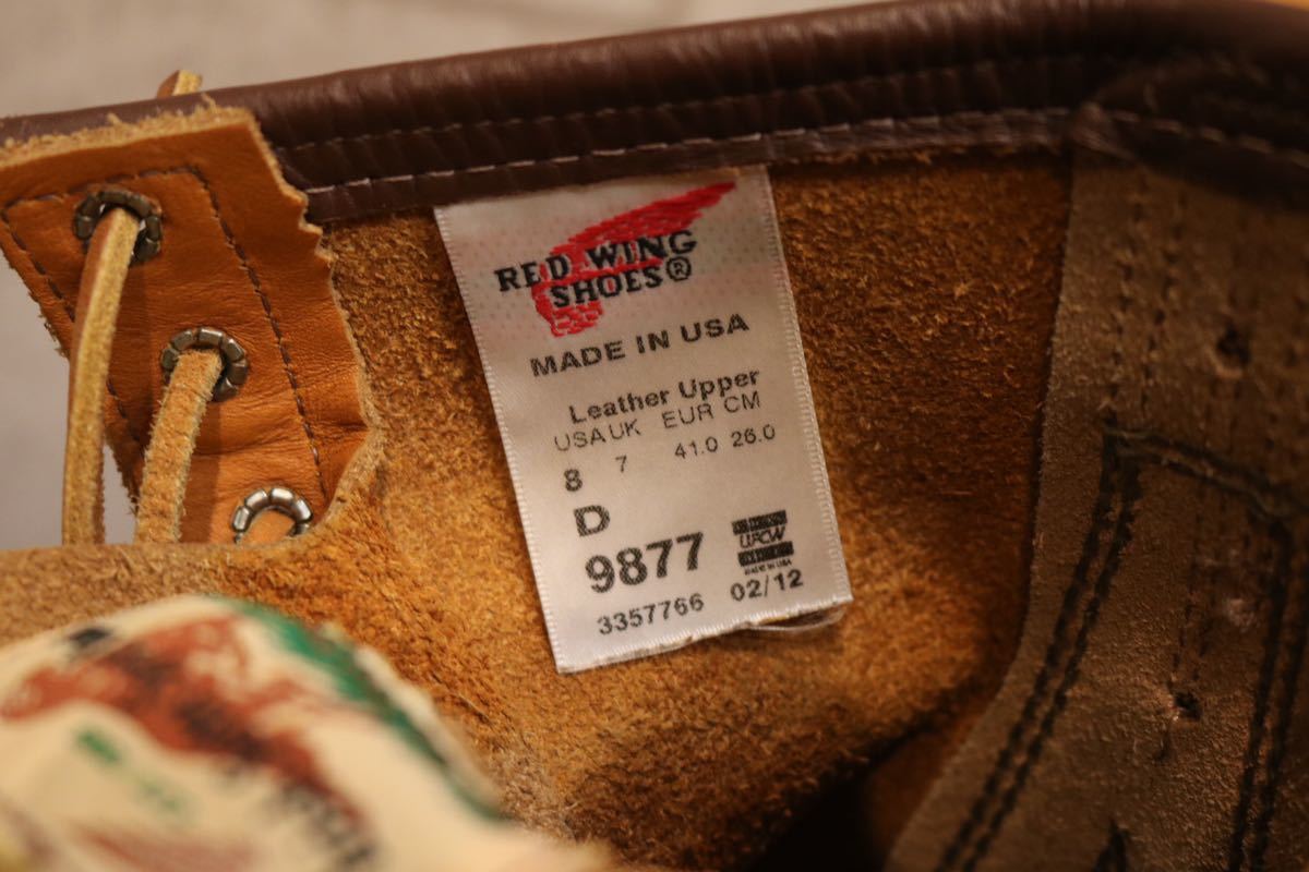 廃盤美品 入手困難 RED WING Classic Moc No.9877 8E レッドウィング 
