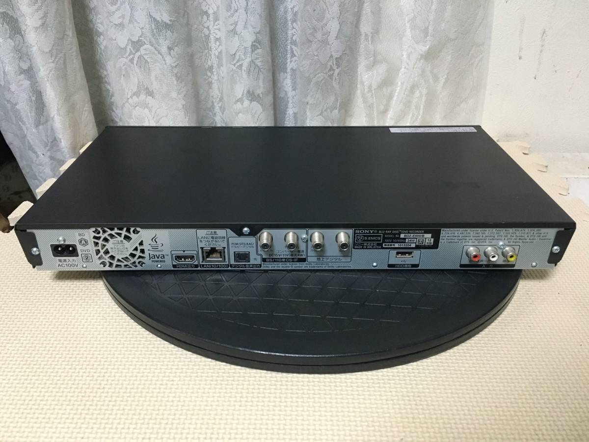 7166 SONY ブルーレイディスクレコーダー BDZ-E500 動作品 全国送料