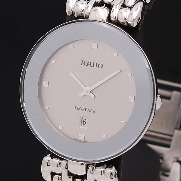 1円☆稼働◎良品【RADO/ラドー】フローレンス スイス製 シルバーカラー