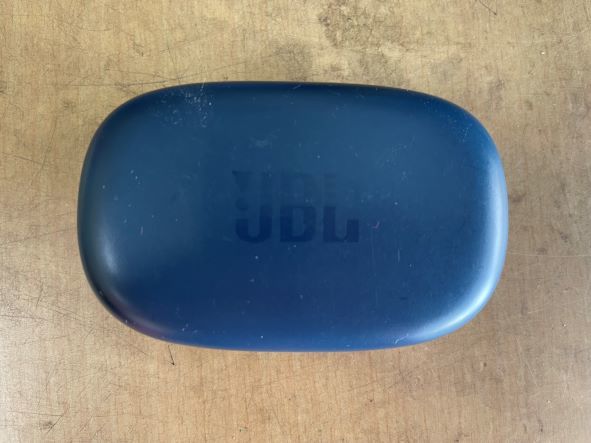 JBLワイヤレスイヤフォン耳掛けタイプブルー中古 JBL SENSE 完全