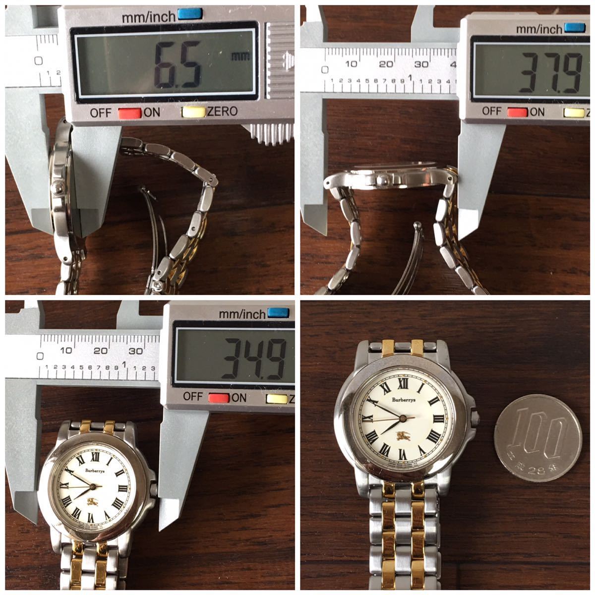バーバリー Burberrys 5530-F51707メンズ腕時計クオーツ 電池切れ 動作 