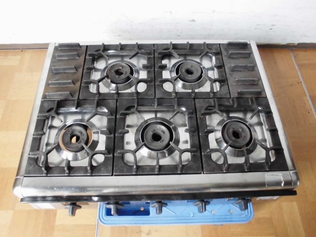 マルゼン 5口 中古 ガステーブルコンロ A08486 RGT-1265C 卓上5口